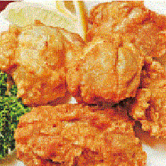 鶏肉の唐揚げ／鶏肉の辛味炒め／鶏肉の甘味噌炒め／鶏肉のカレーソース炒め