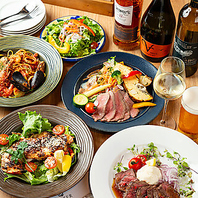 宴会に最適なコースやお得なランチを存分に堪能できます