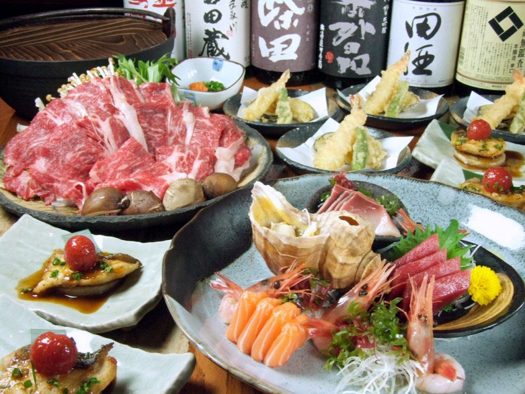 宴会コースは旬の食材をふんだんに使用！