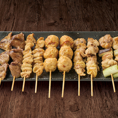 焼鳥10本セット［ねぎみ・とりみ・つくね・こころ・かわ　各2本ずつ］