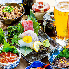 選べるドリンク3杯&選べるおつまみ2種