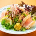 料理メニュー写真 播州百日鶏タタキ