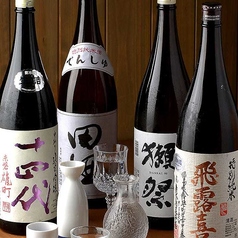 プレミアム日本酒や限定酒もご用意