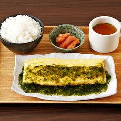 浜名湖産生海苔のあんかけだし巻き玉子定食