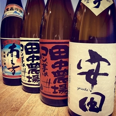 シェフの地元九州のから取り揃えた焼酎