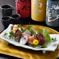 料理メニュー写真 お造り五点盛り