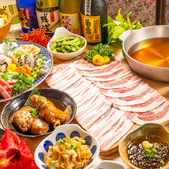 アグー豚のしゃぶしゃぶ×ステーキ ちゅらちゅら那覇国際通り店のコース写真