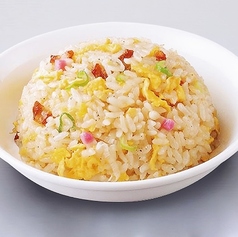ご飯を半チャーハンに変更