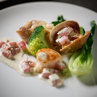 【季節の食材をふんだんに使用】