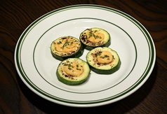 鉄板焼き ズッキーニ 明太マヨ仕立て