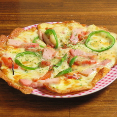 生トマト＆バジルピザ/じゃこと明太子ピザ