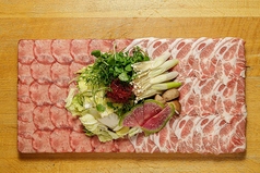 牛タンと寒天豚のしゃぶしゃぶ