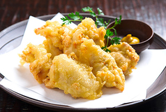 【野菜・肉・チーズ】黄金軍鶏の天婦羅　2枚