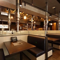 快適さ抜群のボックス席で楽しむ焼肉時間