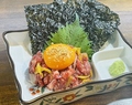 料理メニュー写真&nbsp;炙りステーキ トロたくユッケ