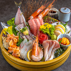 ＜あじ姿造り付＞お造り盛り合わせ『上』