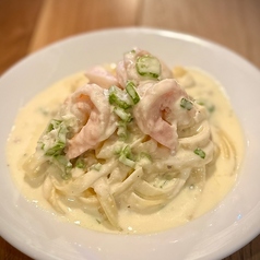 海老のアルフレッドパスタ