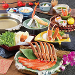 身の色に思わずうっとり…。旨みがギュッと詰まったかにを贅沢にしゃぶしゃぶでお召し上がりください