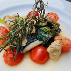 今週のB.Bランチ　サバのアクアパッツァ