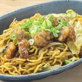 料理メニュー写真&nbsp;生麺使用！　名物ホルモン焼きそば