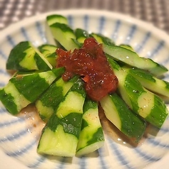 枝豆／冷や奴／梅Q／キャベツの塩だれ／厚揚げ豆腐　各