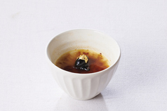 蕎麦茶のプリン黒豆ブリュレ