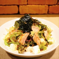 ◆豚バラ肉と島豆腐の　チョレギサラダサラダ