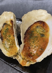 かきのウニソース焼き( Oyster grilled with sea urchin sauce )