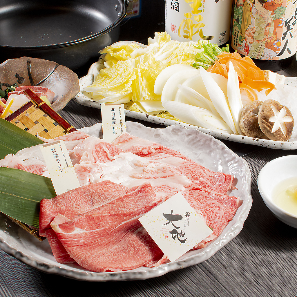 しゃぶしゃぶの他に「すき焼き」宴会コースもご用意！！