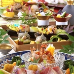 目で見て、鼻腔で香り、味で楽しむ和食。人間の持つ五つの完成を存分に開放してお楽しみください。