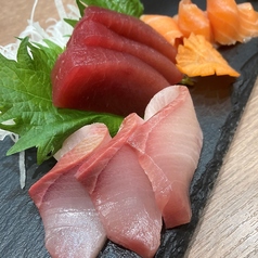 本日のお造り3種盛り合わせ