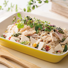 チキンと春野菜のタブレ仕立て