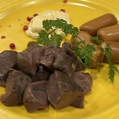 エゾ鹿ハツとチーズの瞬間燻製