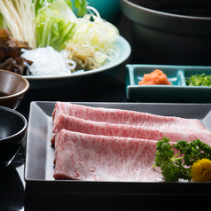 米沢牛黄木 金剛閣 すき焼き しゃぶしゃぶ 毘沙門のコース写真