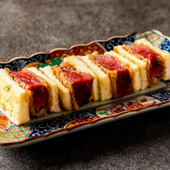 牛レアカツサンド