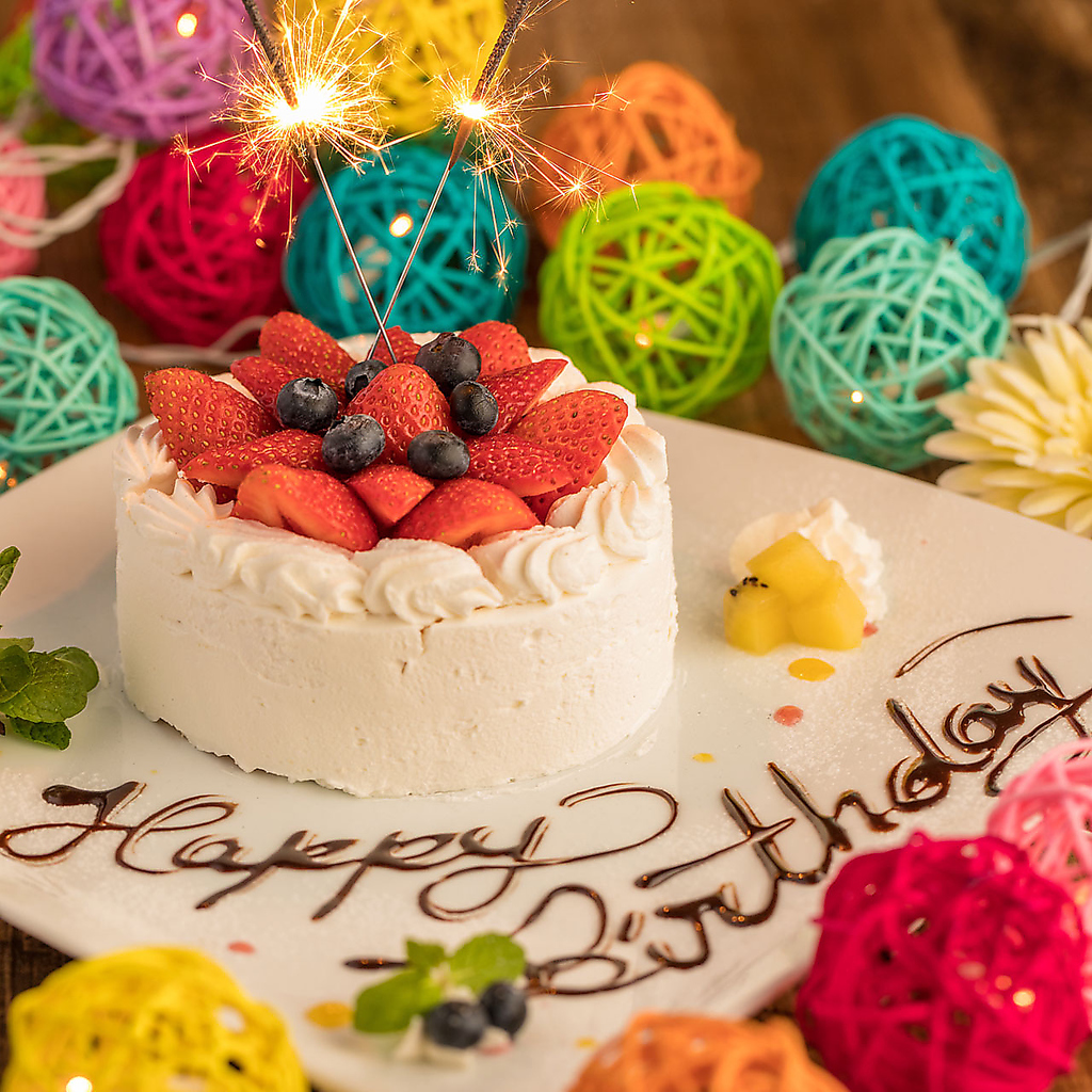 メッセージ入りデザートプレートプレゼントしちゃいます♪サプライズに最適です◎