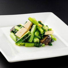 青菜と椎茸の炒め