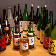 日本酒は常時30種のラインナップ！料理とも相性抜群◎