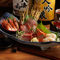 料理メニュー写真&nbsp;本日の鮮魚5点盛り -雲丹醤油で味わう-
