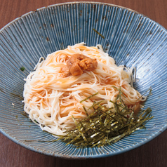 冷 うにのそうめん