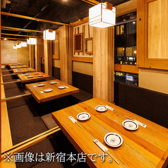 団体宴会も悠々可能な広々とした団体席!!歓送迎会、忘新年会のご予約はお早めに♪貸し切り可能◎