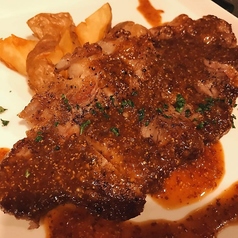 オーストラリア産ブラックアンガス牛サーロインステーキ(200g)のソテー　粒マスタードソース