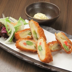 彩野菜のささみのチーズフライ