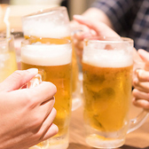【飲み放題】コースには別途飲み放題をお付けすることが出来ます。会社宴会・打ち上げ・歓送迎会・忘新年会といったイベントでのご利用も大歓迎です。