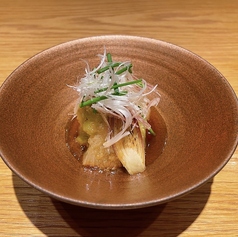焼き茄子の出汁あんかけ