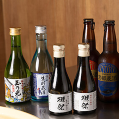 焼肉に合う京都麦酒や日本酒を堪能。利き酒3種セットも