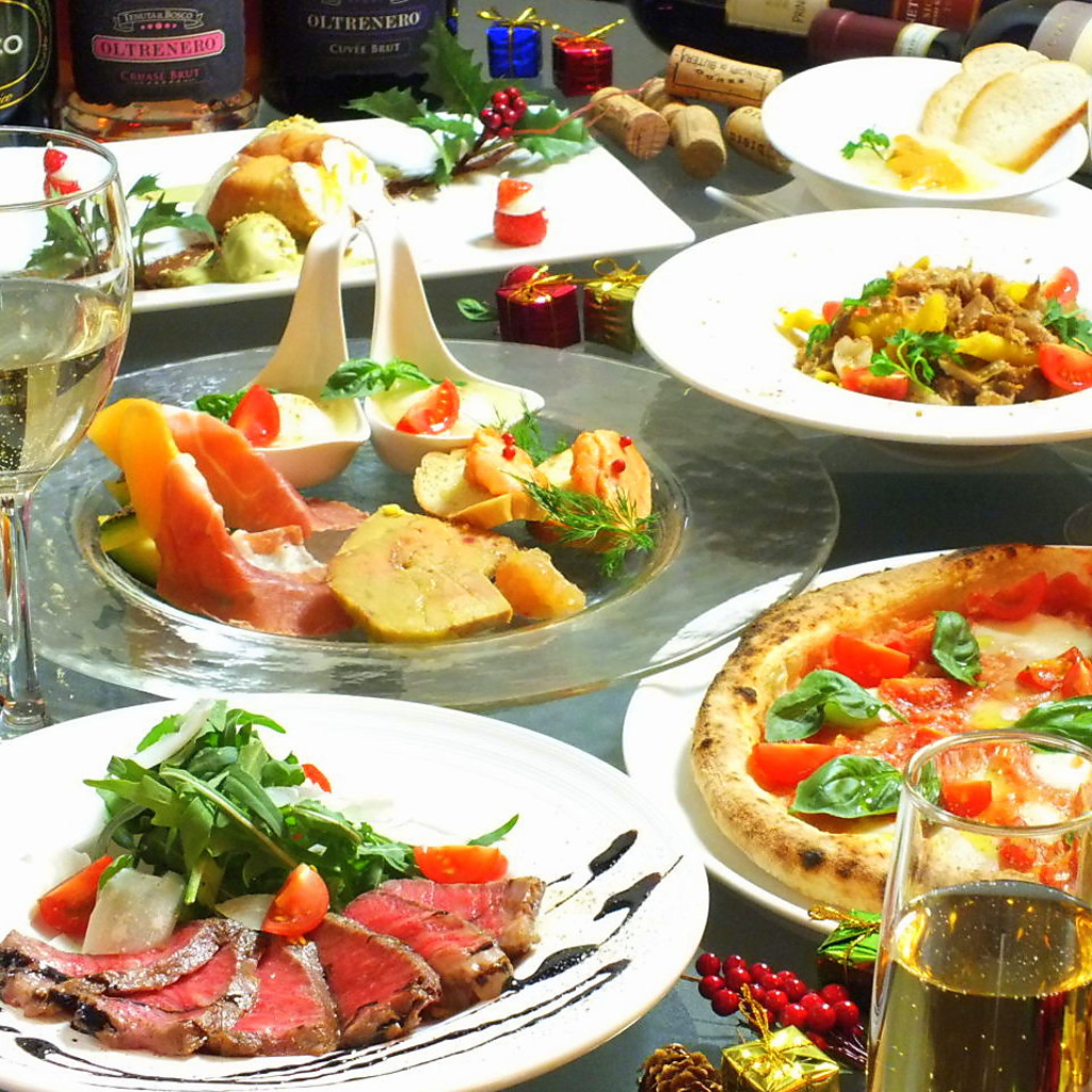 当店一番人気☆料理10品で内容充実！ピッツァ・メイン・ドルチェ・3時間の飲み放題が付いて4300円!!