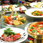 当店一番人気☆料理10品で内容充実！ピッツァ・メイン・ドルチェ・3時間の飲み放題が付いて4300円!!