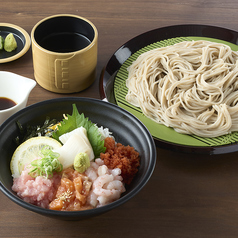 【いなせ屋】ミニしおさい丼ともりそば（うどん）セット