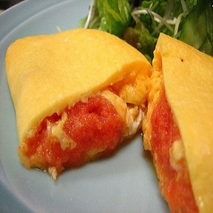 明太子のオムレツ